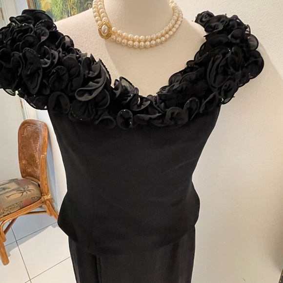 Jovani Black Dress with Unique Detailing - Picture 2 of 9